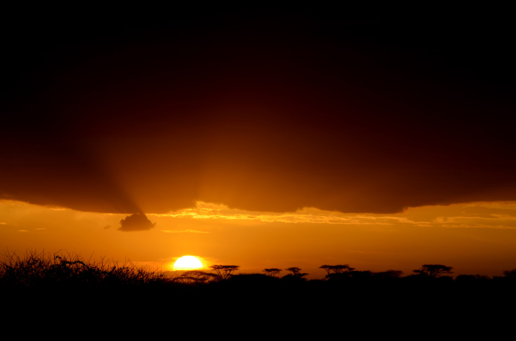 Àfrica sempre ens regala una posta de sol increïble per despedir un dia intens