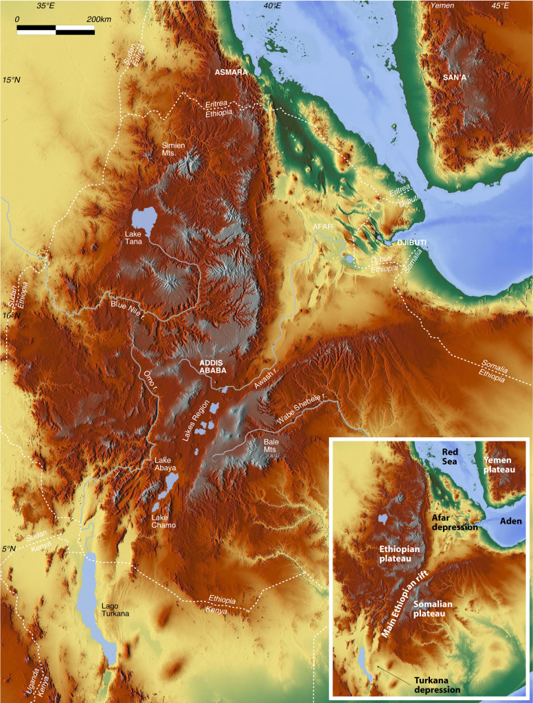 La Gran Vall del Rift i el sistema de llacs etíops - Font: http://ethiopianrift.igg.cnr.it/