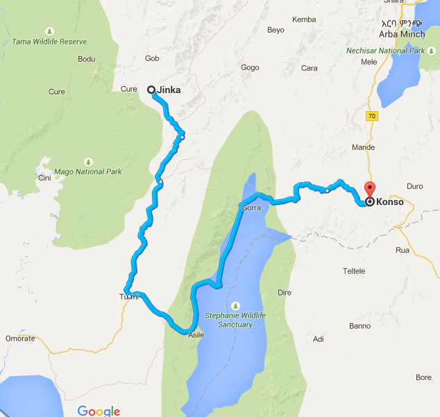 ruta fins a konso