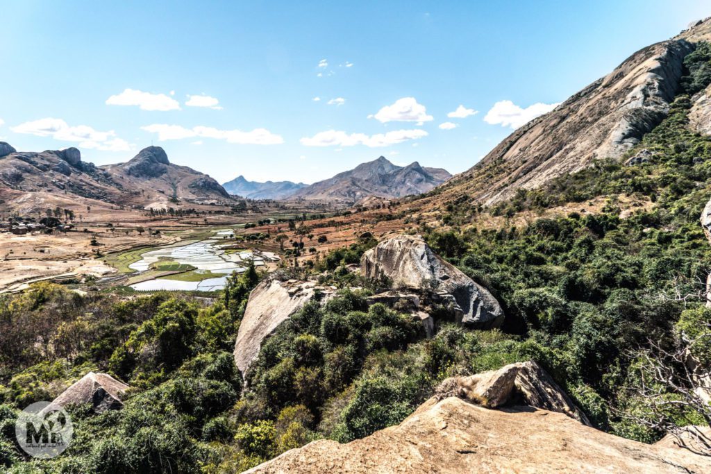 Vistes des del mirador a la Reserva d'Anja