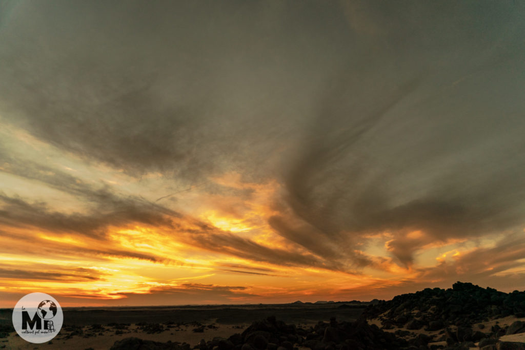 Posta de sol des del campament